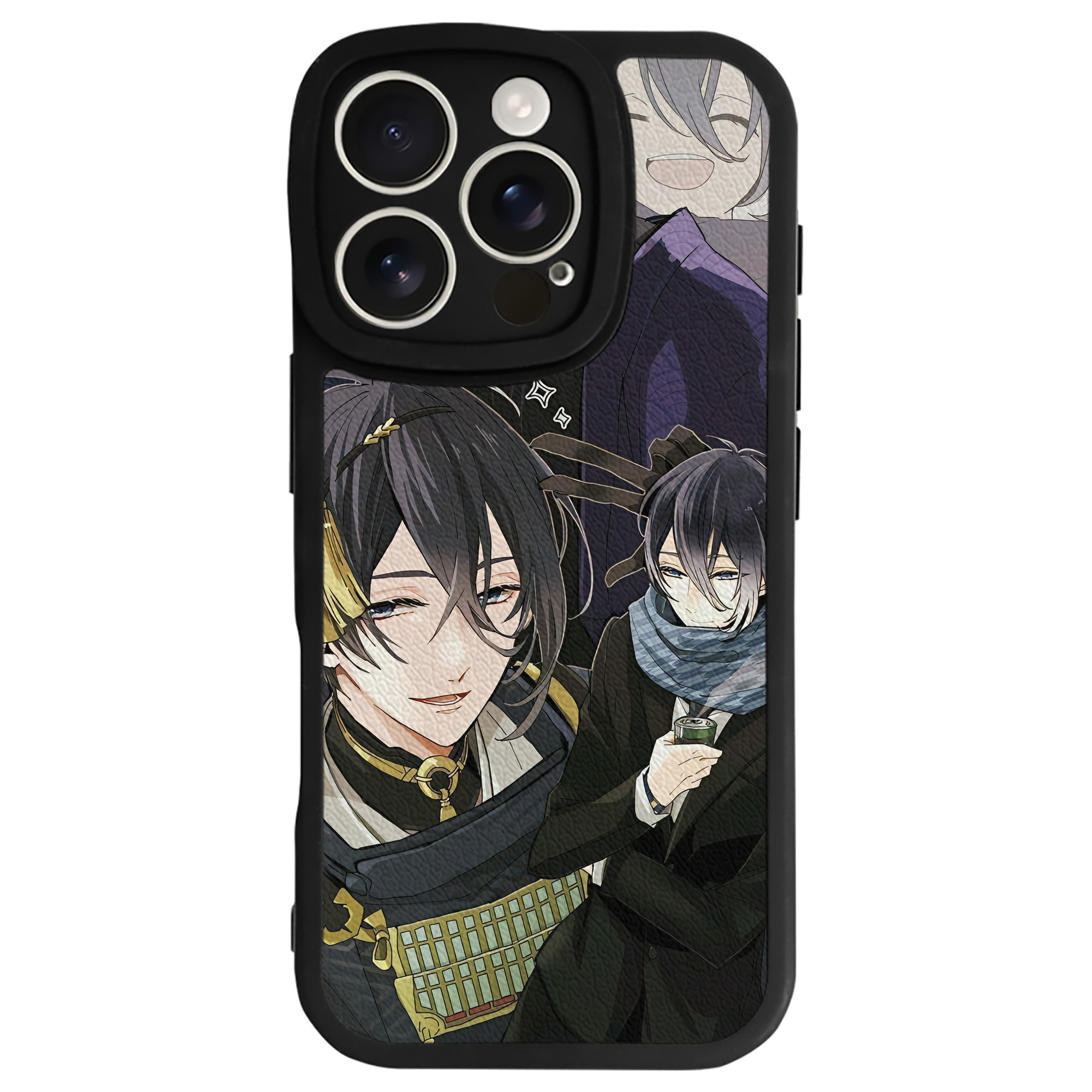 （画像用） 刀剣乱舞 Touken Ranbu 【iPhone 16シリーズ対応】シリコンスマホケース（レザー調） 材質：シリコン